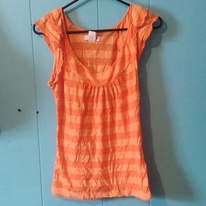 Orange striped shirt